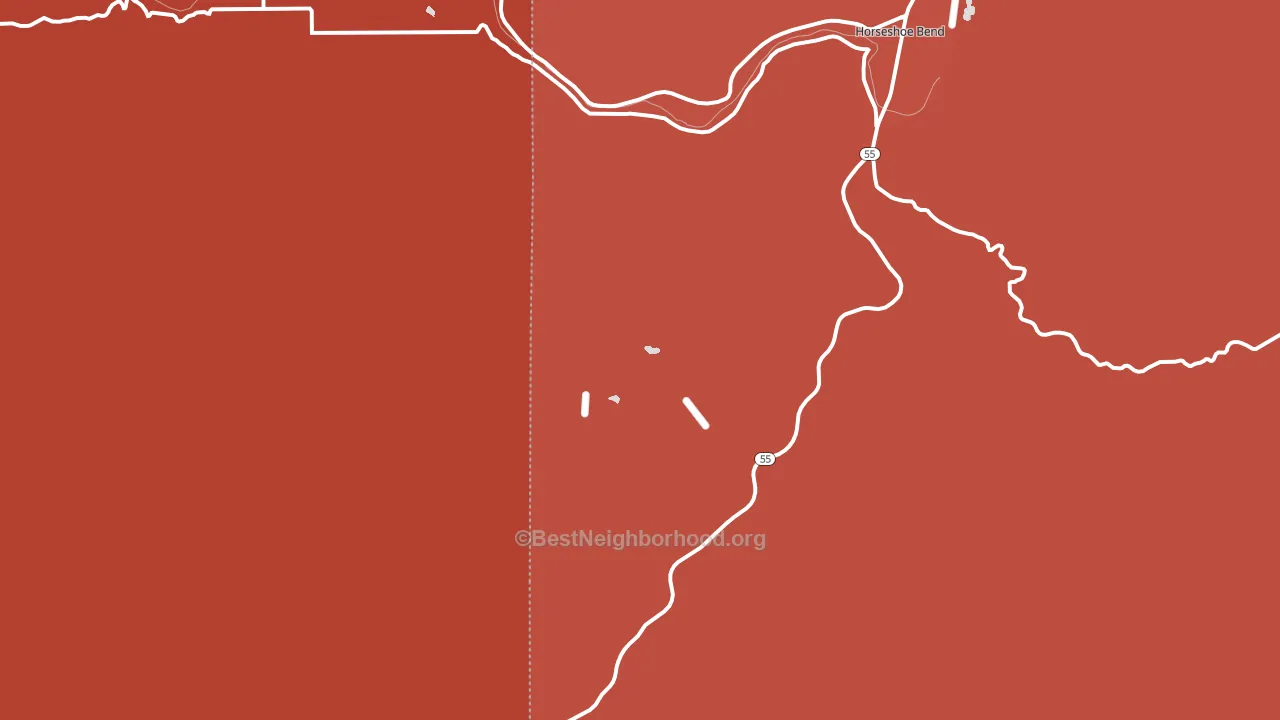 Pearl, ID block-group political-lean map