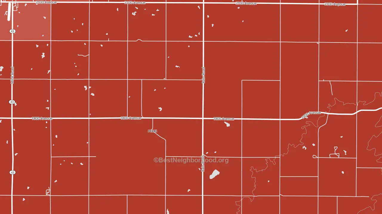 Pearl, KS block-group political-lean map