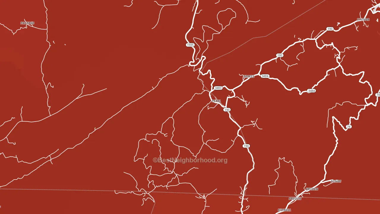 Pearl, KY block-group political-lean map