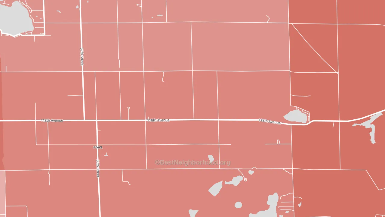 Pearl, MI block-group political-lean map
