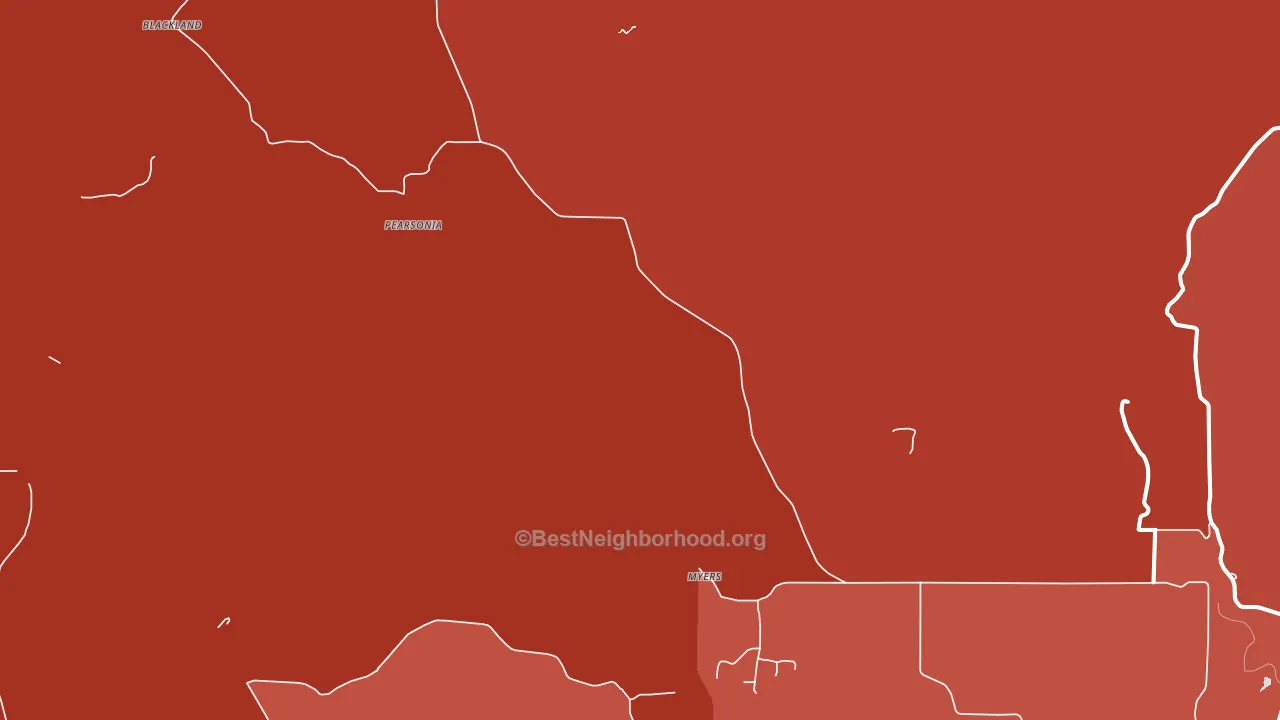 Pearsonia, OK block-group political-lean map