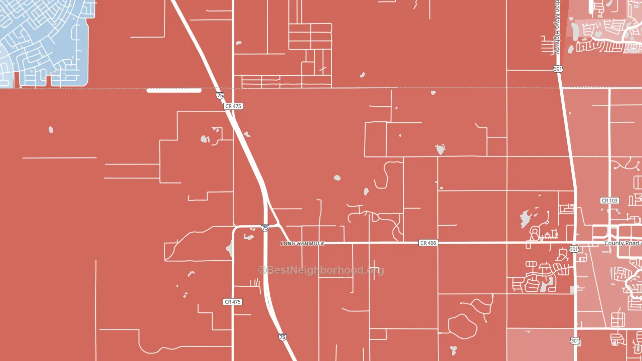 Pedro, FL block-group political-lean map