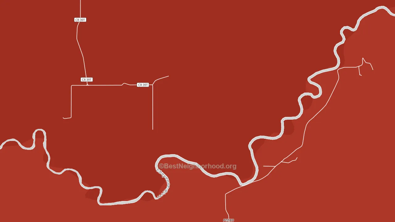 Pedro, SD block-group political-lean map