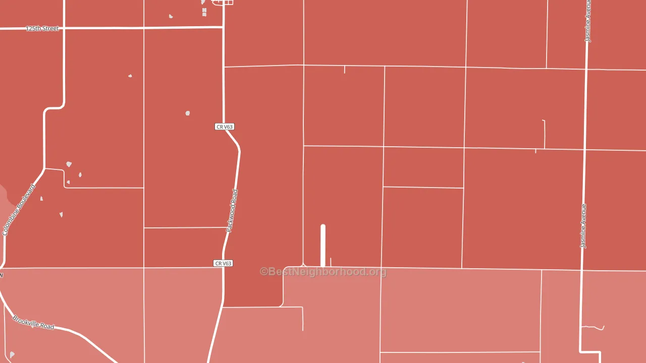 Pekin, IA block-group political-lean map