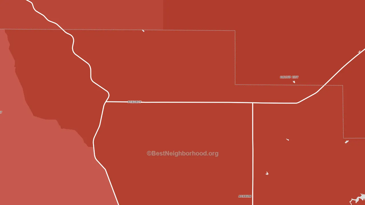Pendroy, MT block-group political-lean map