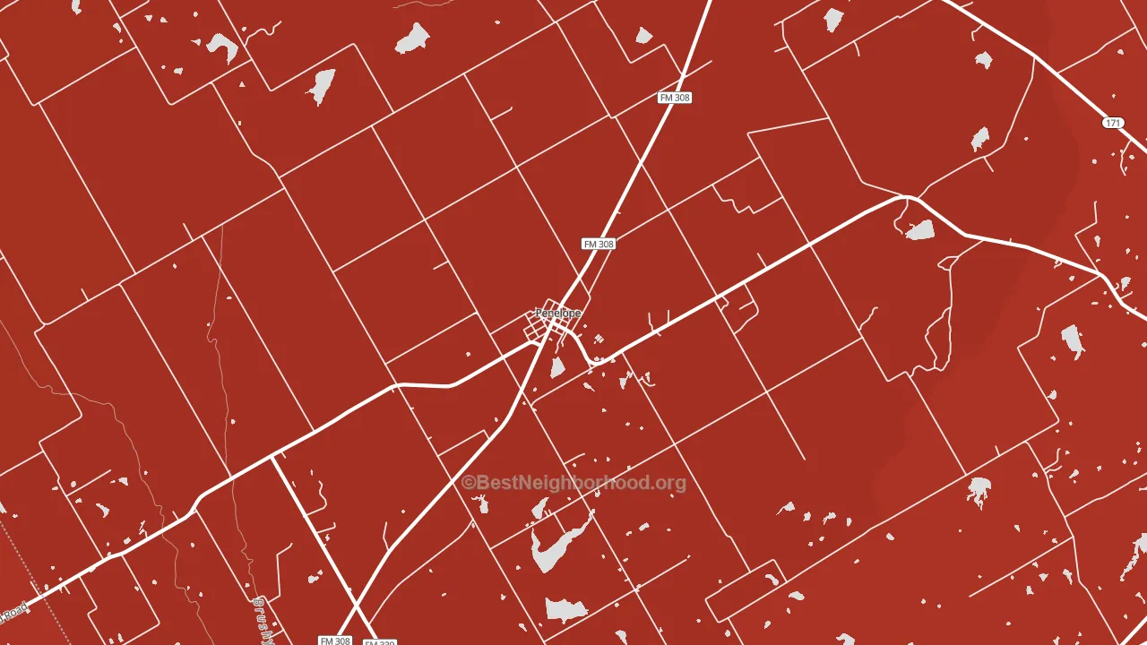Penelope, TX block-group political-lean map