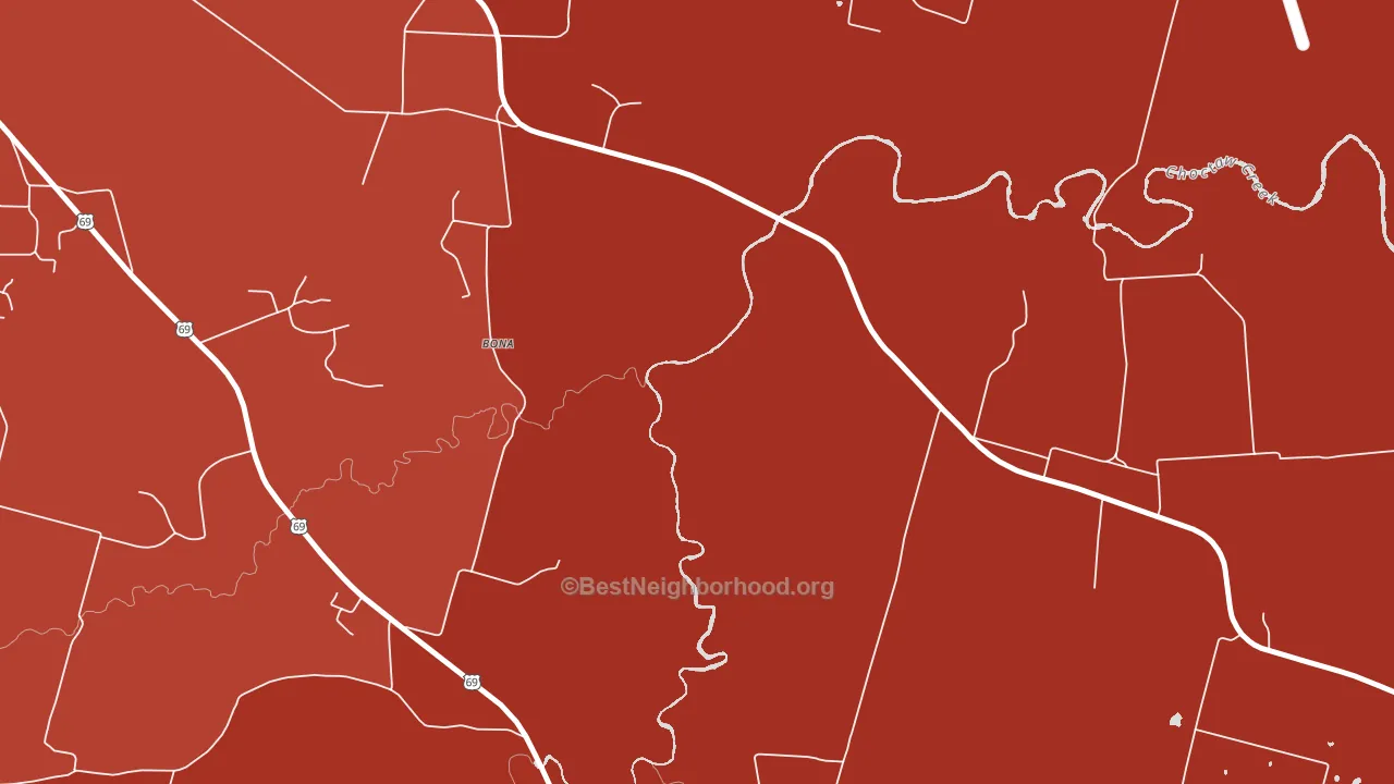 Penland, TX block-group political-lean map