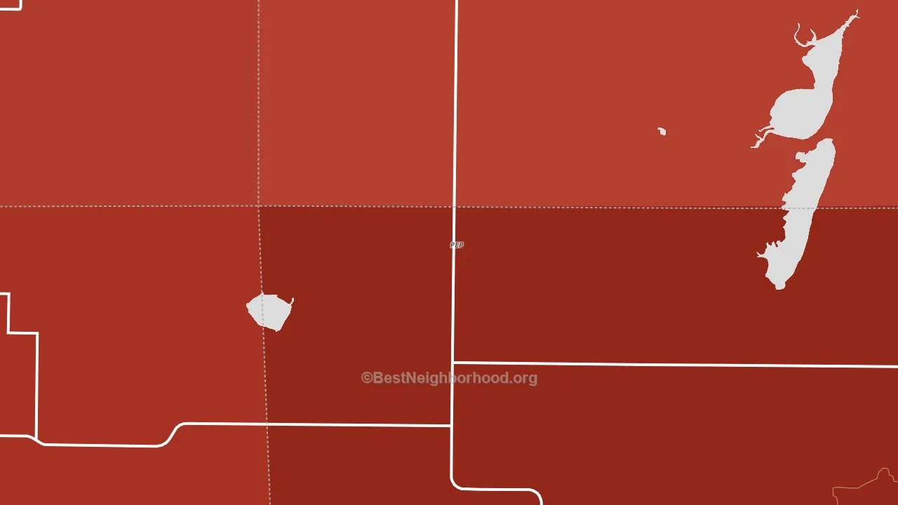 Pep, TX block-group political-lean map