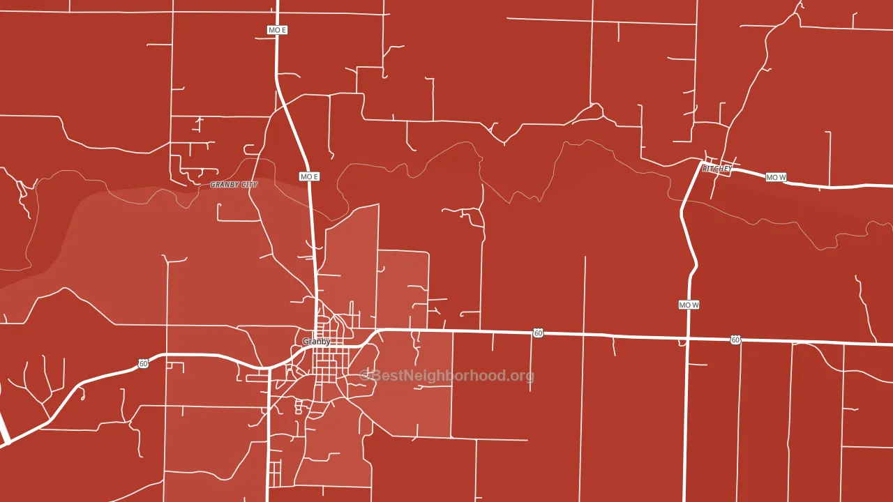 Pepsin, MO block-group political-lean map