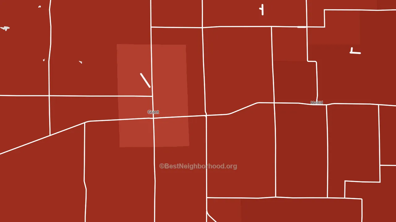 Perkins County, NE block-group political-lean map