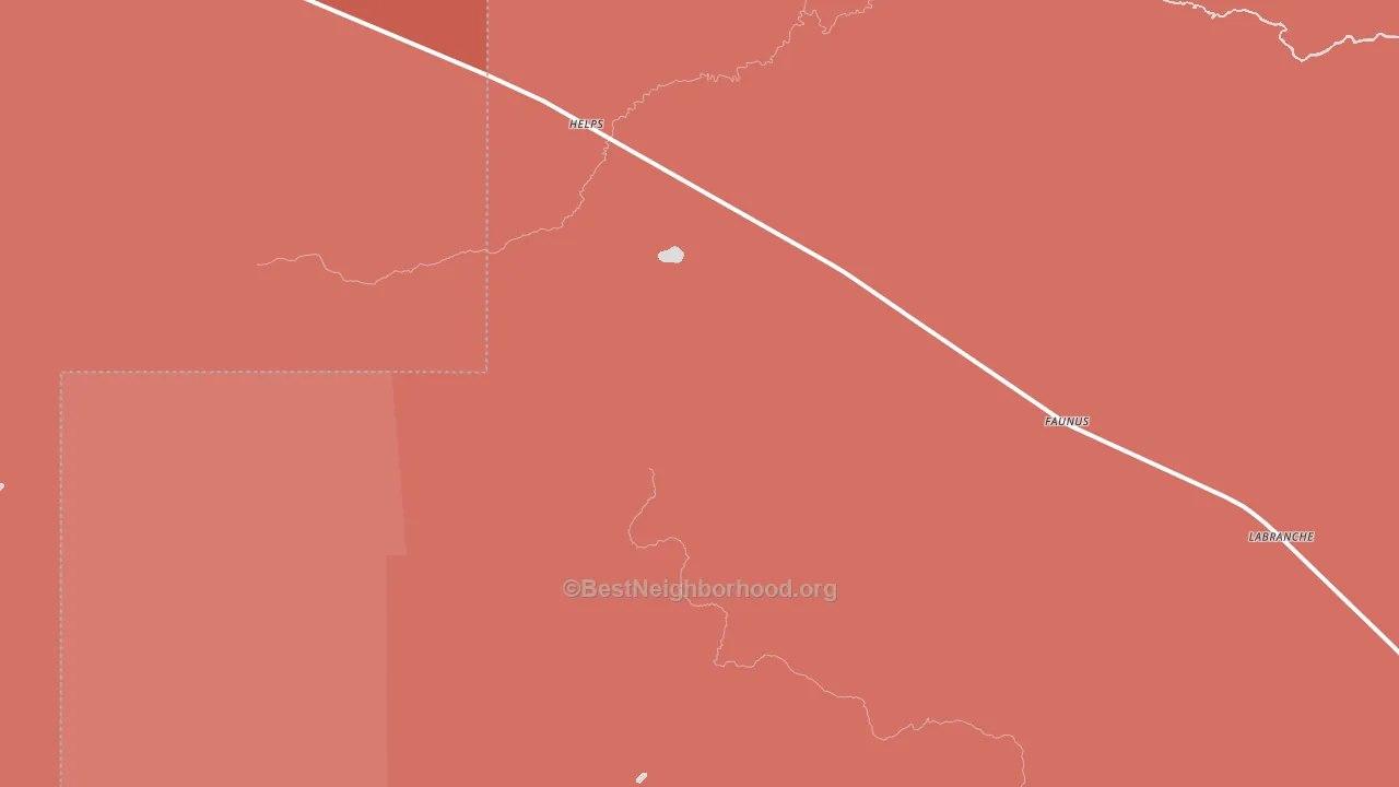 Perronville, MI block-group political-lean map