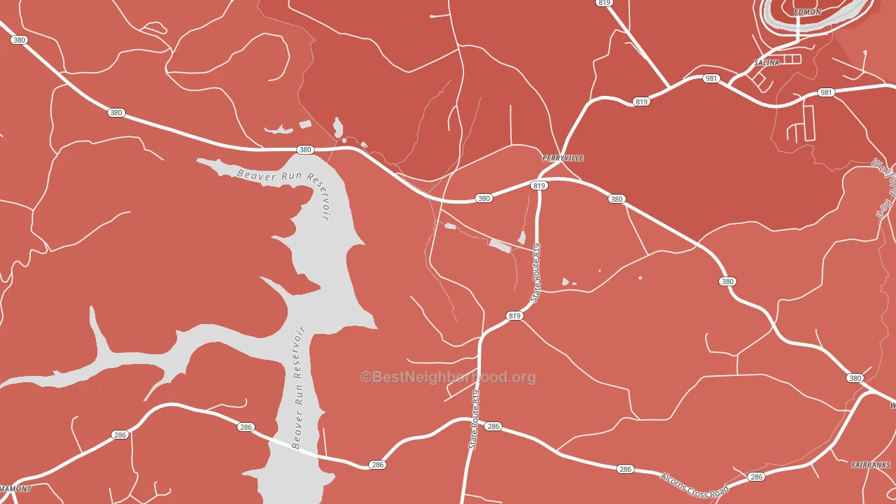 Perryville, PA block-group political-lean map