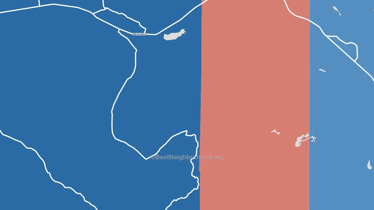 Pescado, NM block-group political-lean map