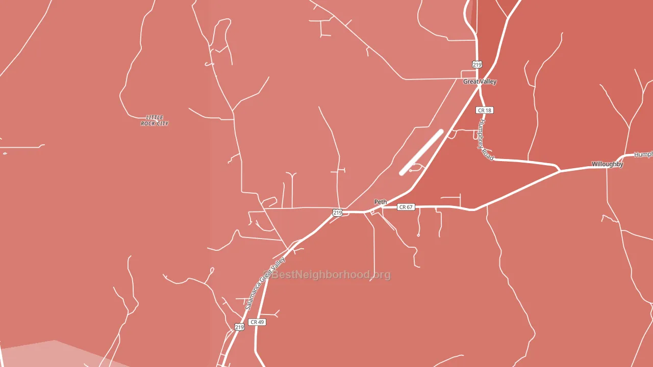 Peth, NY block-group political-lean map
