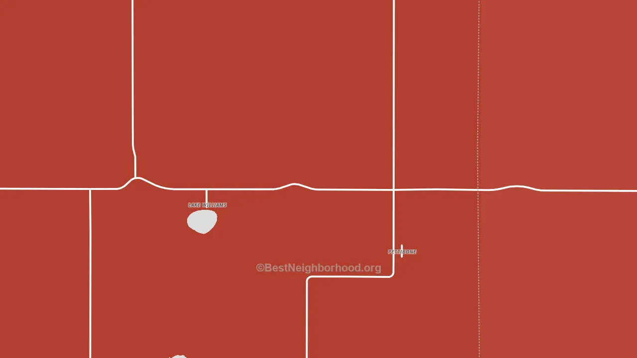 Pettibone, ND block-group political-lean map