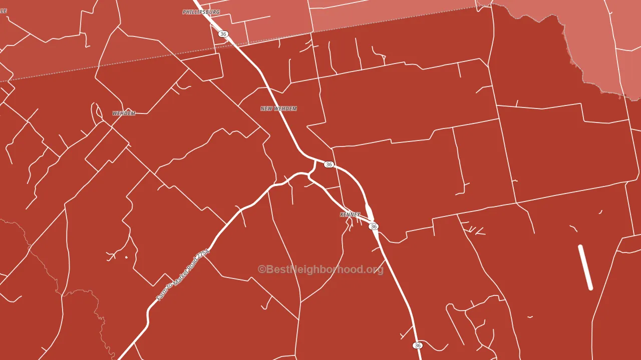 Phillipsburg, TX block-group political-lean map