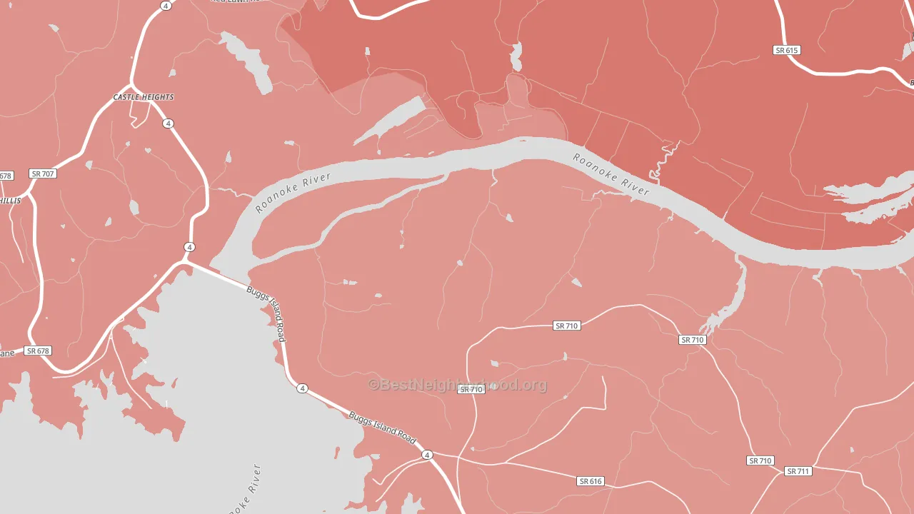 Phillis, VA block-group political-lean map