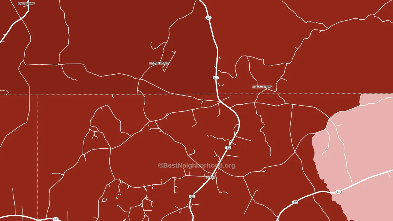 Piave, MS block-group political-lean map