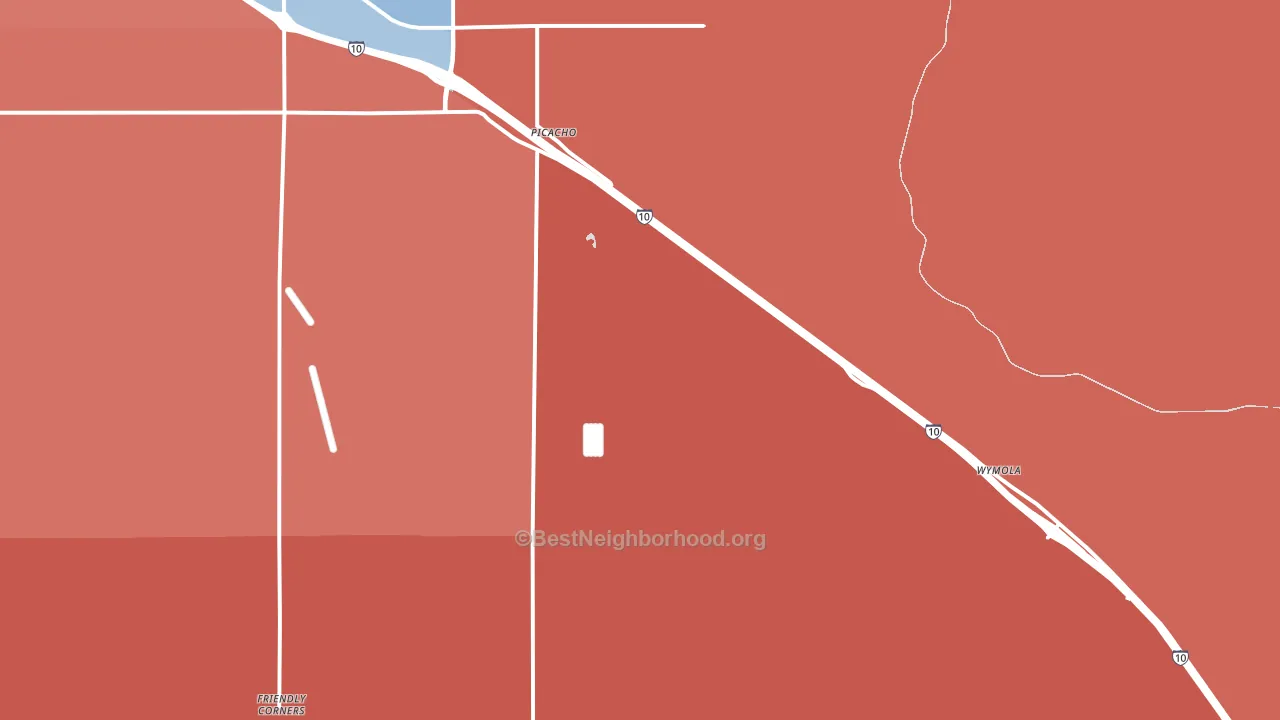Picacho, AZ block-group political-lean map