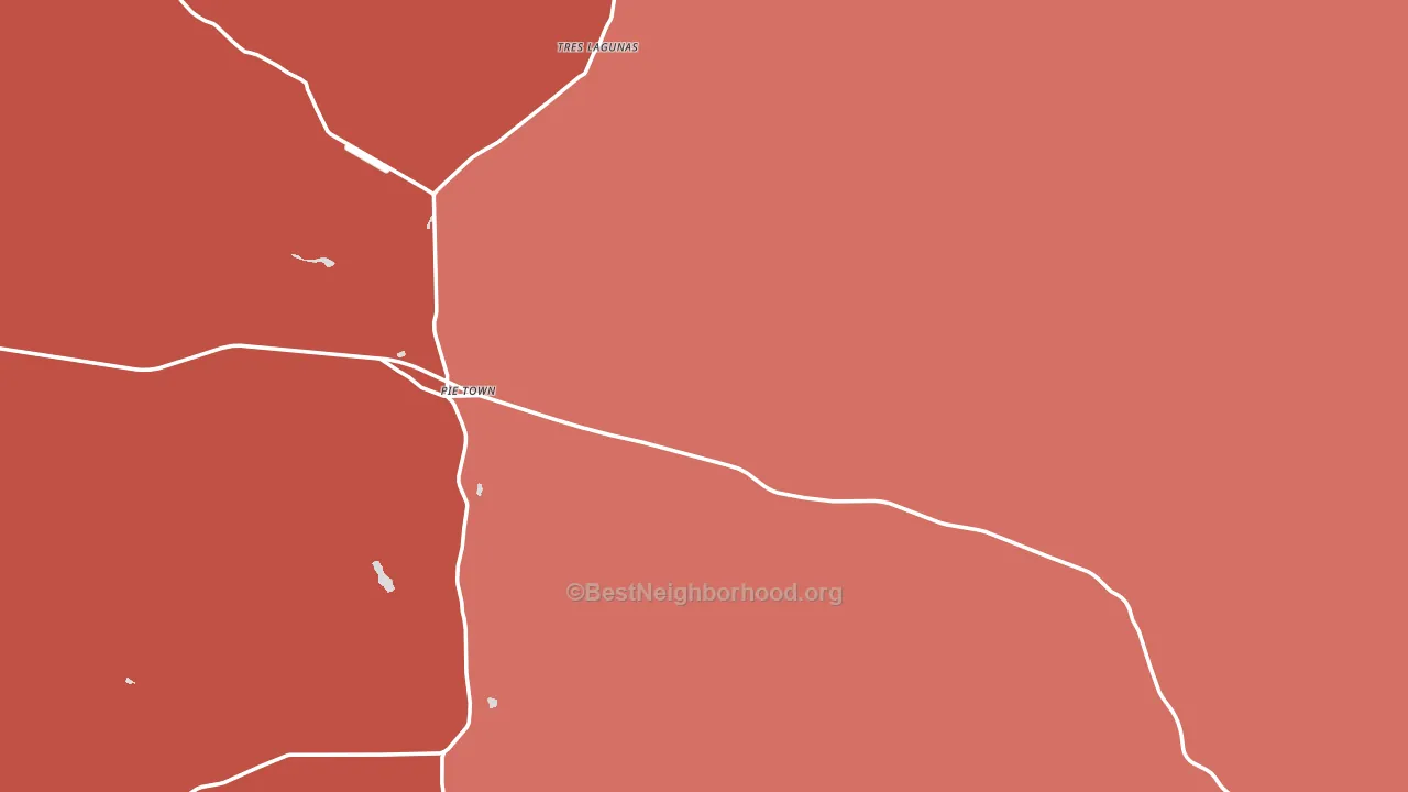 Pie Town, NM block-group political-lean map