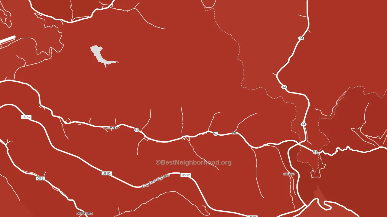 Pie, WV block-group political-lean map