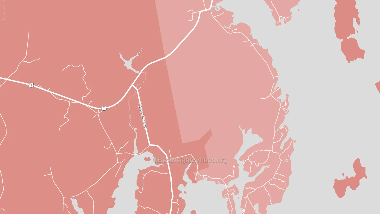 Pigeon Hill, ME block-group political-lean map