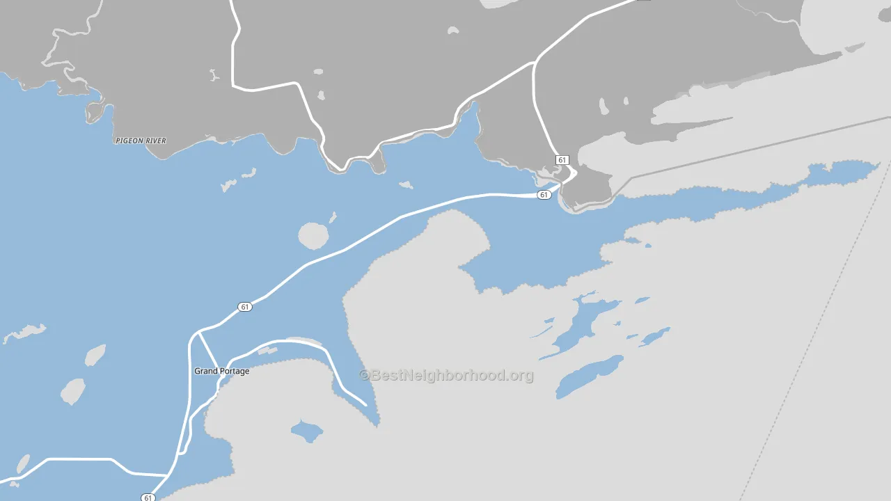 Pigeon River, MN block-group political-lean map