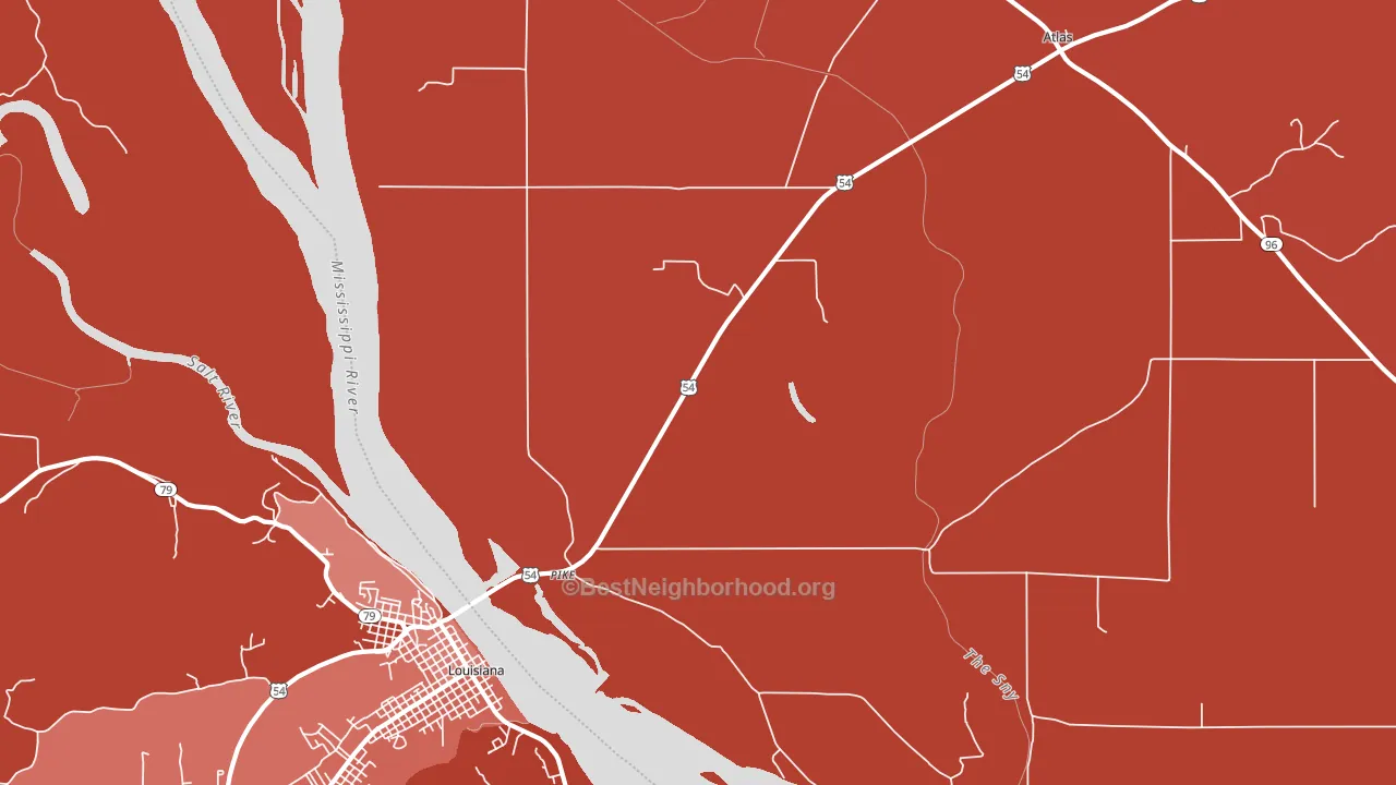 Pike, IL block-group political-lean map