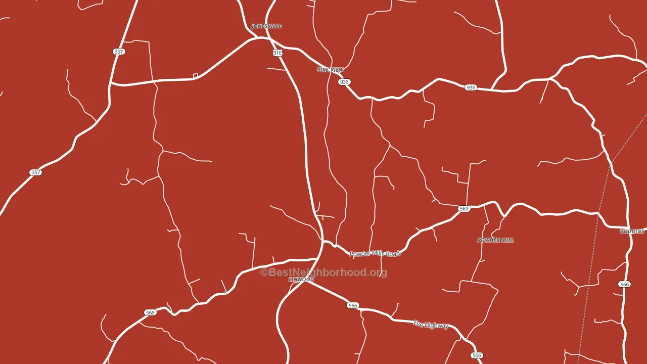 Pike View, KY block-group political-lean map