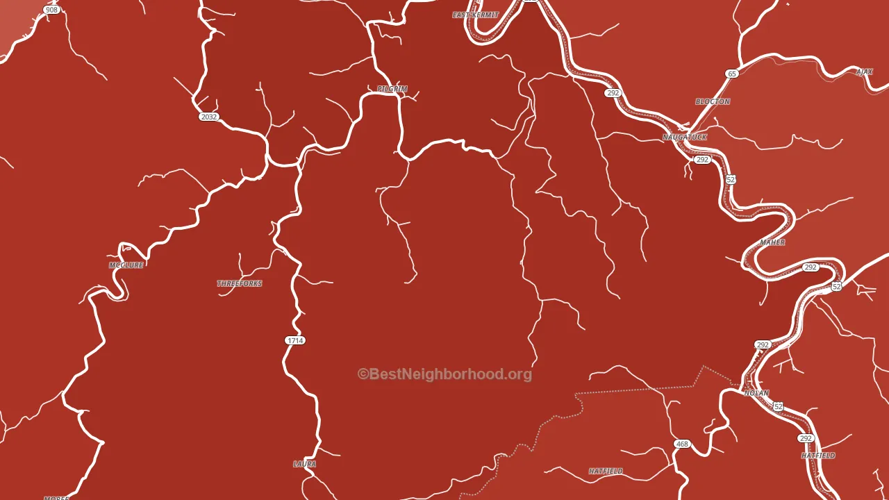 Pilgrim, KY block-group political-lean map