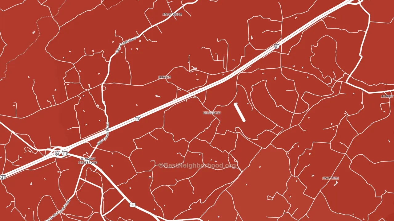 Pilot Knob, TN block-group political-lean map