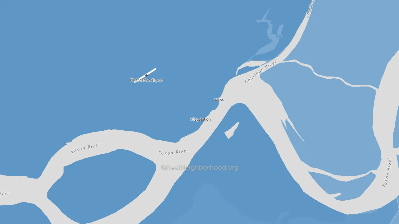 Pilot Station, AK block-group political-lean map