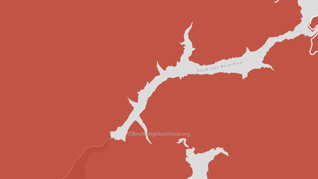 Pine, ID block-group political-lean map
