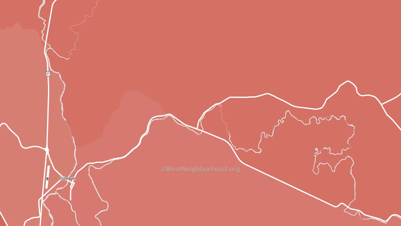 Pine Ridge, OR block-group political-lean map