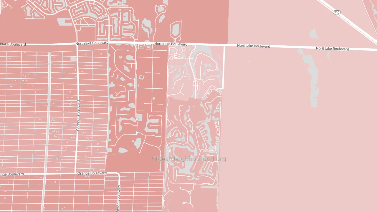 Pineapple Park, West Palm Beach, FL block-group political-lean map