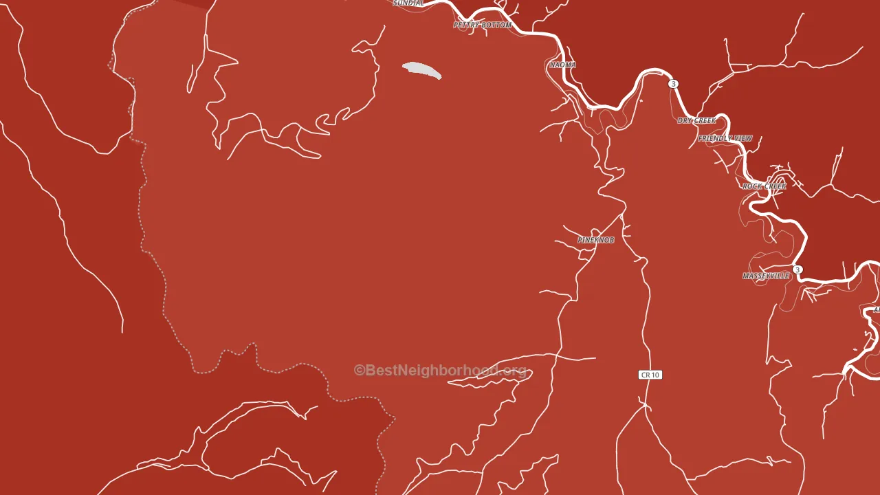 Pineknob, WV block-group political-lean map