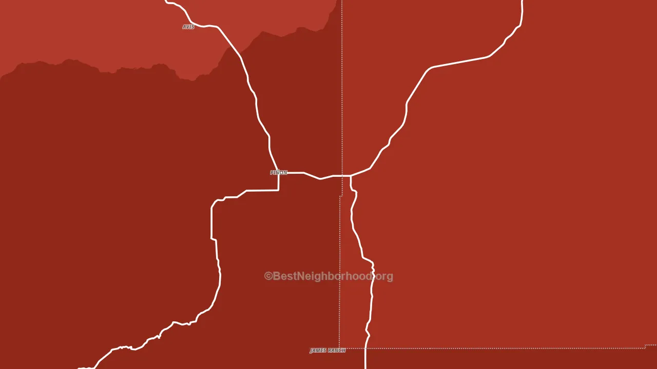 Pinon, NM block-group political-lean map