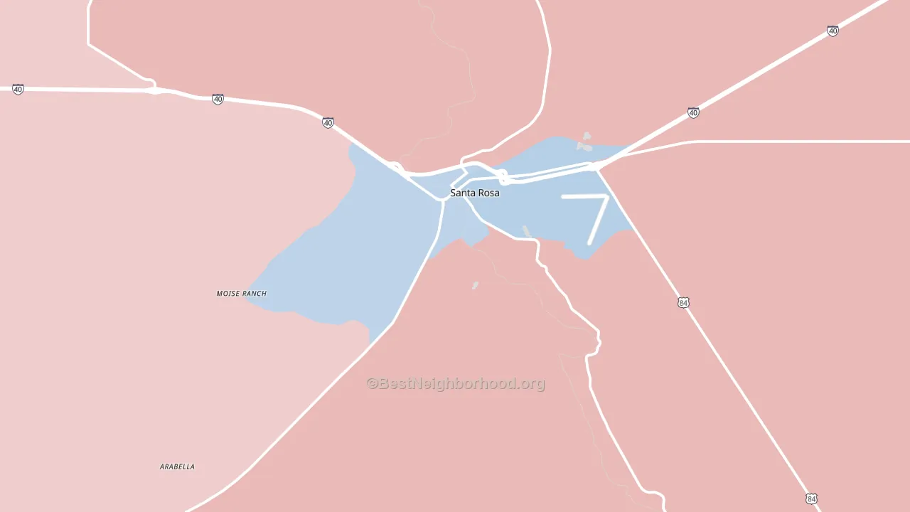 Pintada, NM block-group political-lean map