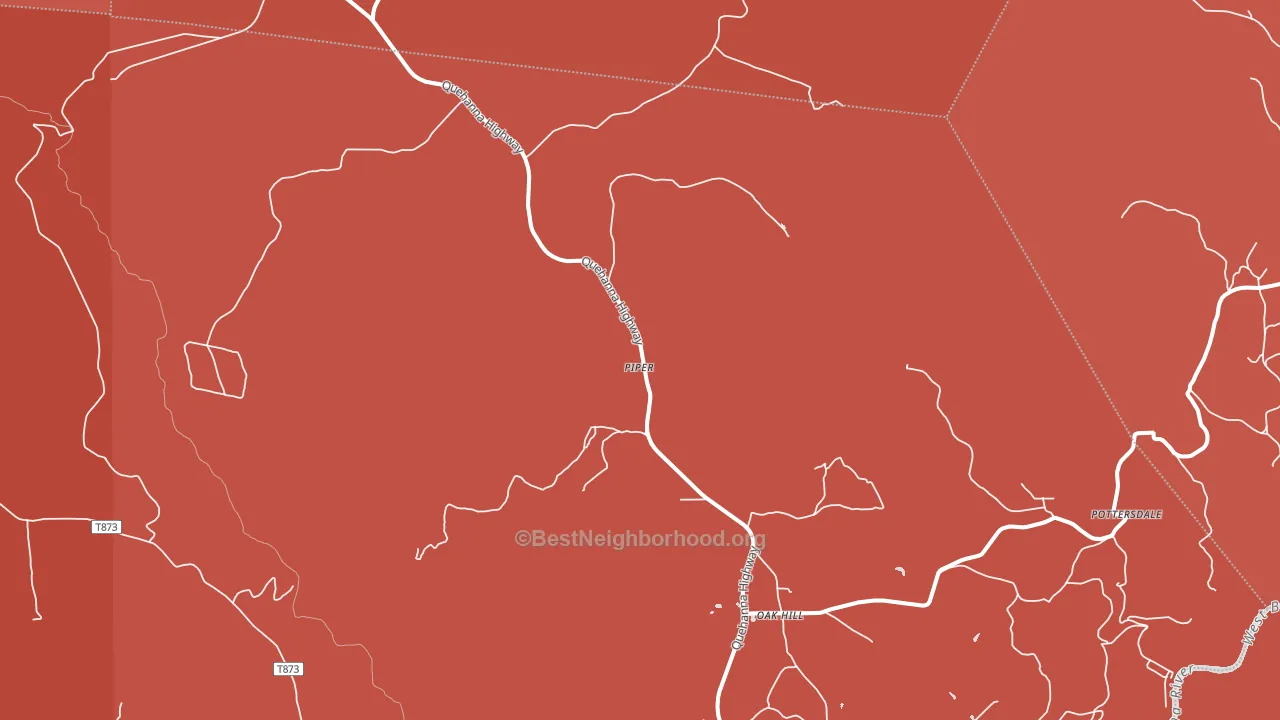 Piper, PA block-group political-lean map