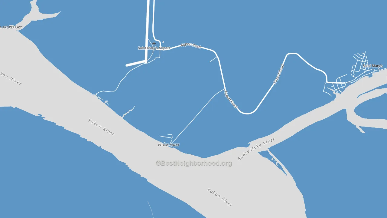 Pitkas Point, AK block-group political-lean map