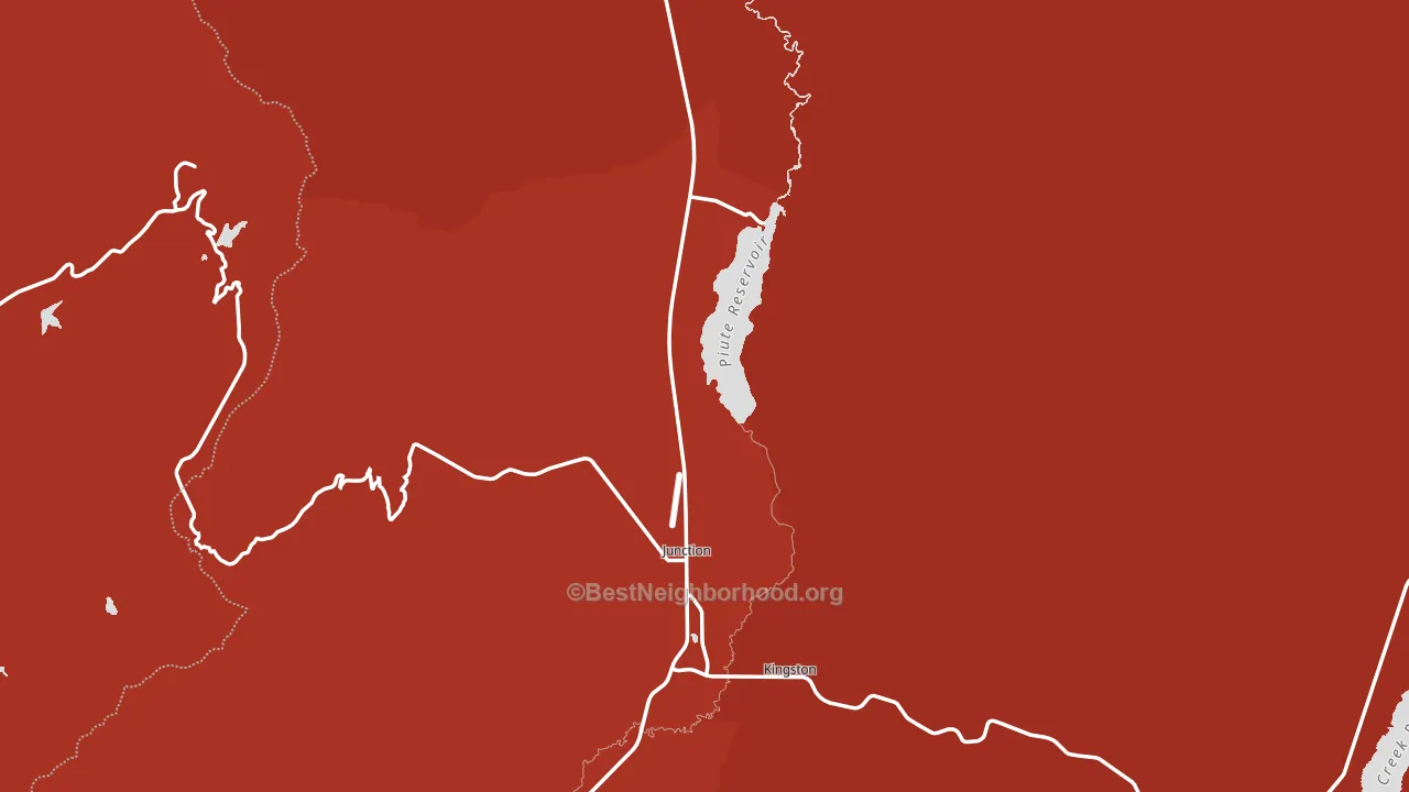 Piute County, UT block-group political-lean map