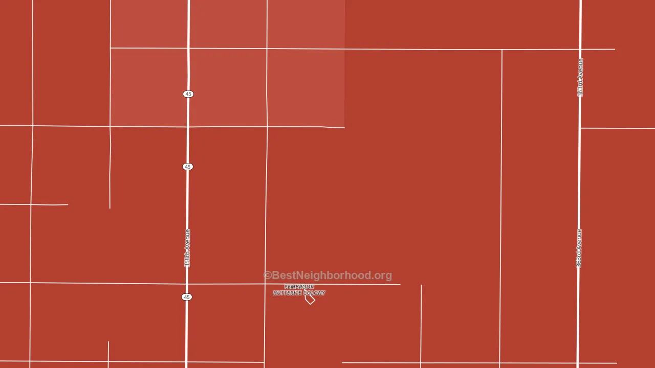 Plainview Colony, SD block-group political-lean map