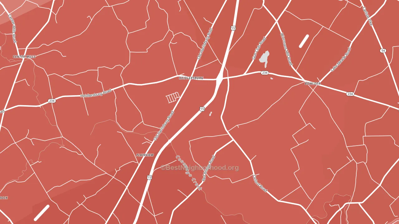 Plainview, PA block-group political-lean map