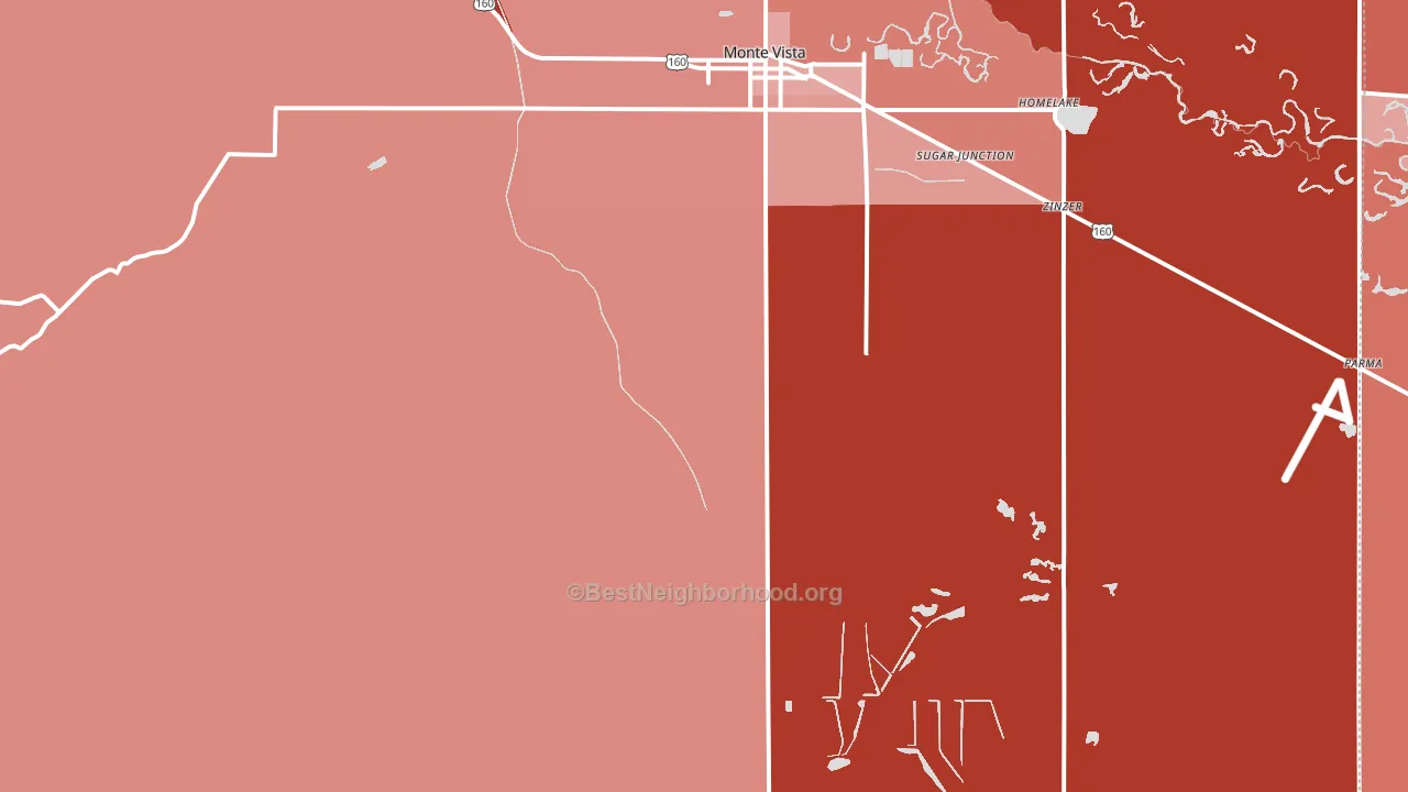 Platoro, CO block-group political-lean map