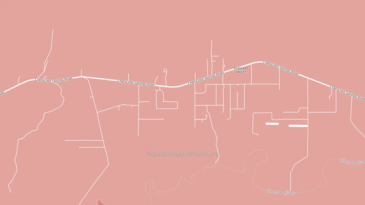 Pleasant Valley, AK block-group political-lean map