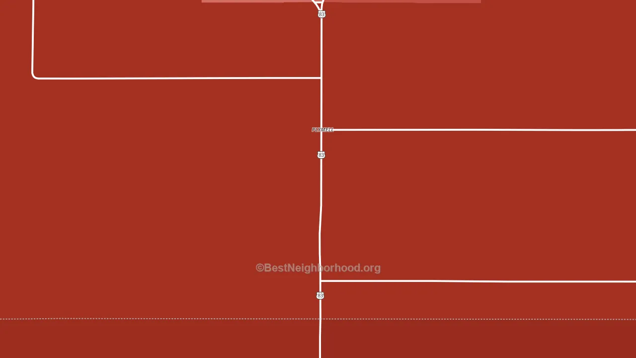 Plymell, KS block-group political-lean map