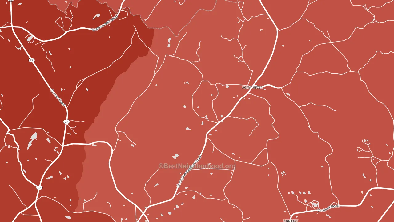 Point Peter, GA block-group political-lean map