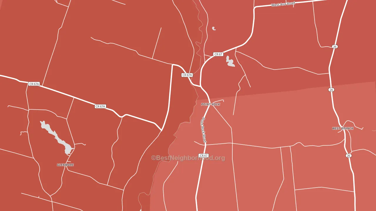 Point Rock, NY block-group political-lean map