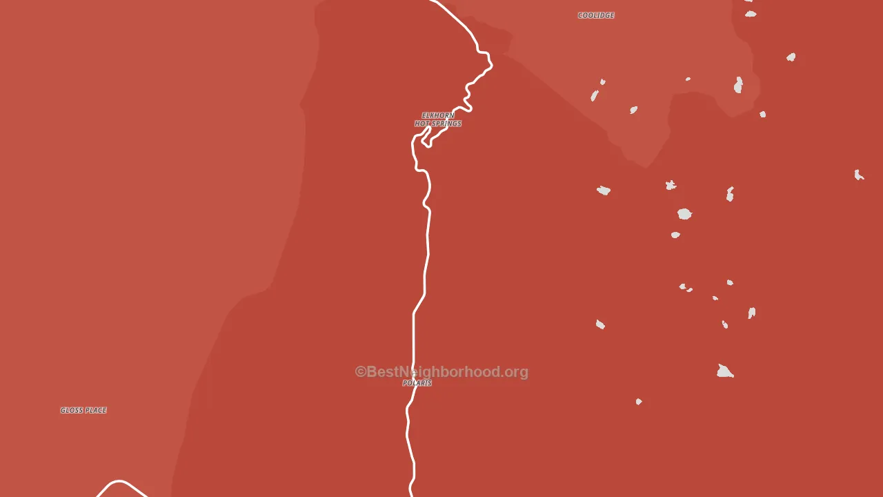 Polaris, MT block-group political-lean map