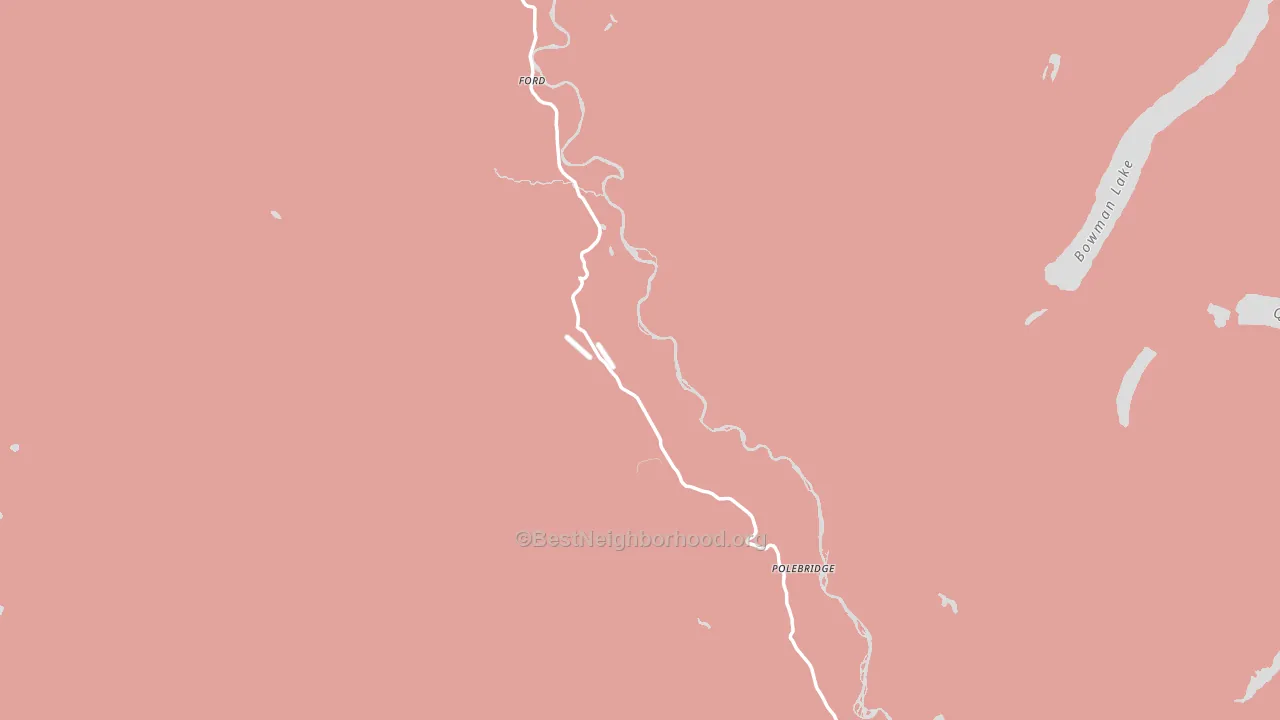 Polebridge, MT block-group political-lean map